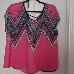 Bohemian Cross-Back Torrid Plus Size Blouse